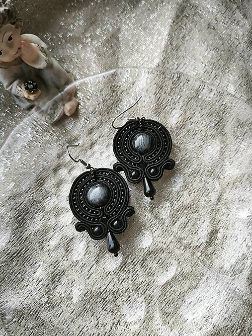 Náušnice - Zora- šujtásové náušnice - 17429137_