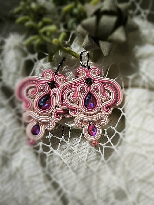 Náušnice - Zara-šujtášové náušnice - 17429277_