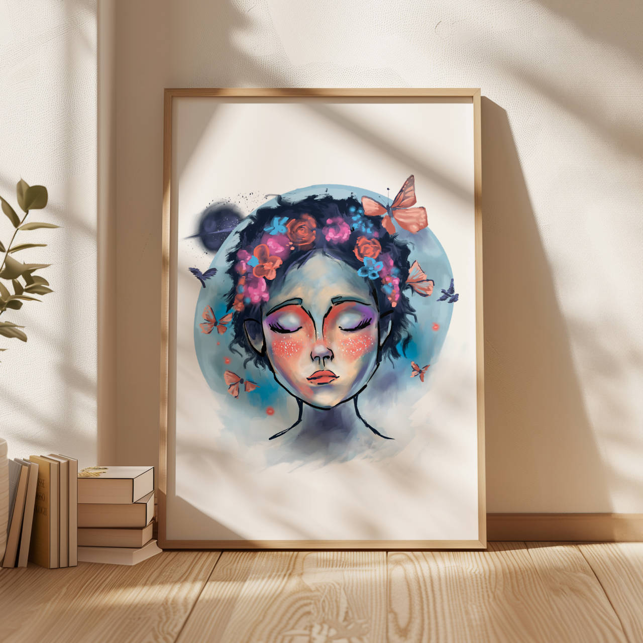 Obrazy -  butterfly lady - print - 17431223_