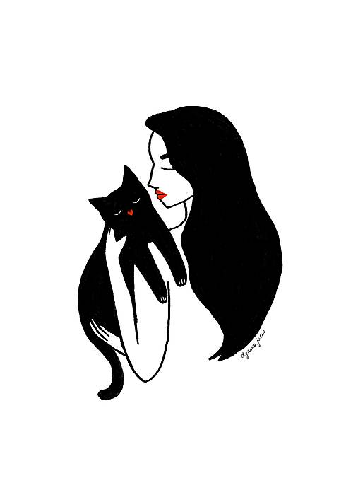 Grafika - mačka - 17431696_