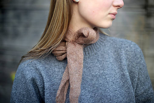 Šatky - Šátek JOTA mohér/hedvábí - 17429284_