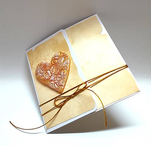 Papiernictvo - Darčeková obálka svadobná so ♥ - 17433495_