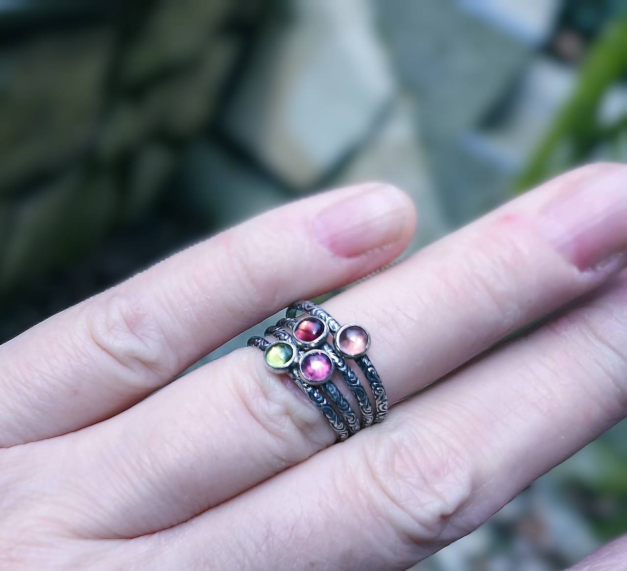 Strieborný Prsteň s Turmalínom