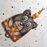 Kľúčenky - KĽÚČOMACKO - vrecko / prívesok / kľúčenka - 17434474_