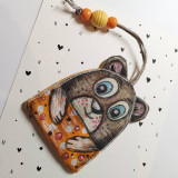 Kľúčenky - KĽÚČOMACKO - vrecko / prívesok / kľúčenka - 17434477_