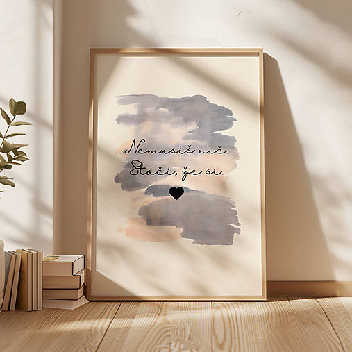 Grafika - Nemusíš nič - print - 17431912_