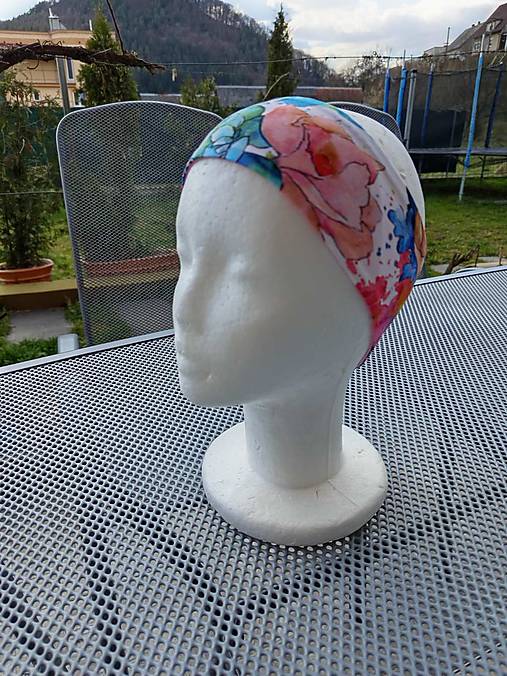 Čiapky, čelenky, klobúky - Čelenka Pestrofarebná lúka  - 17435859_