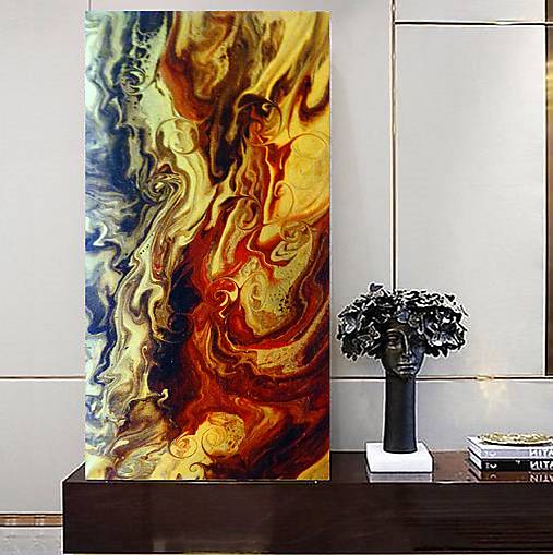 Obrazy - Golden Waltz I. 60x30 - 17435205_