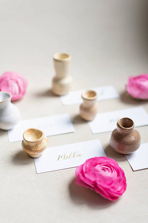 Darčeky pre svadobčanov - Mini vázička na suchý dekor - 17434790_