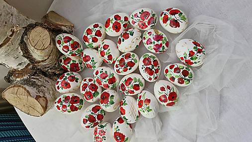 Dekorácie - Kraslice - Divý mak - 17434823_