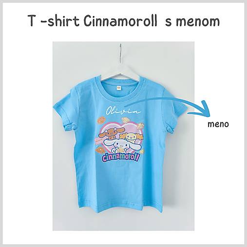 Detské tričko - Cinnamoroll s menom
