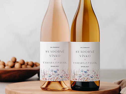 Úložné priestory & Organizácia - Etikety na fľaše, zákusky Blooms in blue 2 - 17436661_