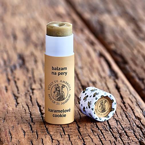 Pleťová kozmetika - karamelové cookie - balzam na pery (13g) - 17437563_