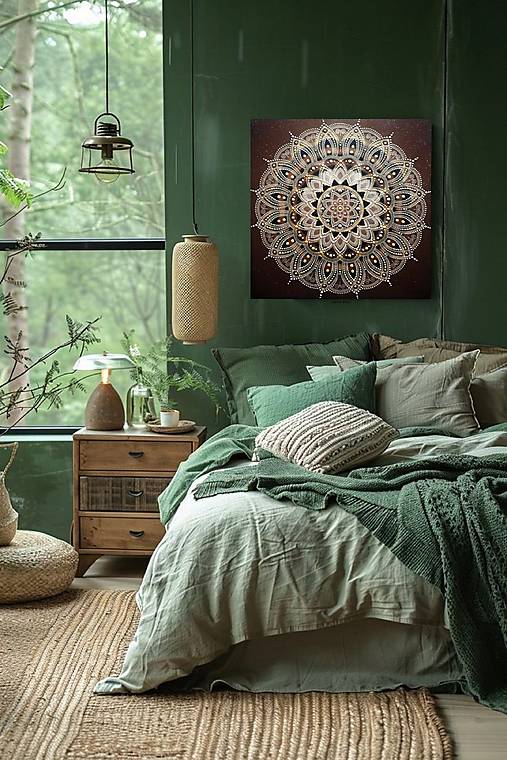 Obrazy - PARTNERSKÁ MANDALA LÁSKY a HARMÓNIE❤️harmonizačný obraz do Vašej spálne - 17437942_