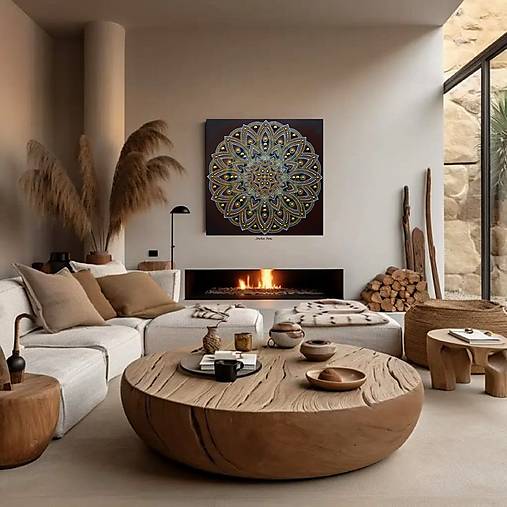 Obrazy - RODINNÁ MANDALA na mieru do Vášho domova❤️orignálny dar, TALIZMAN pre celú rodinu - 17438009_