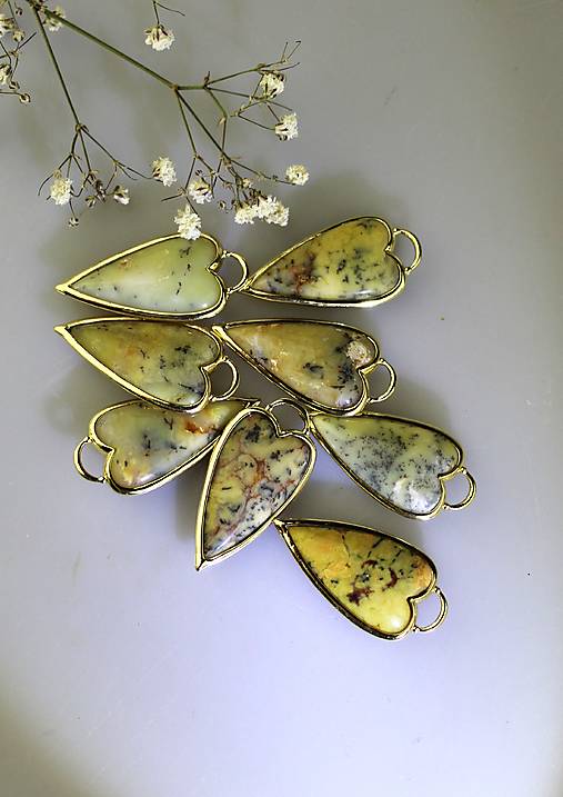 Náhrdelníky - prívesky opál - komponent - 17438094_