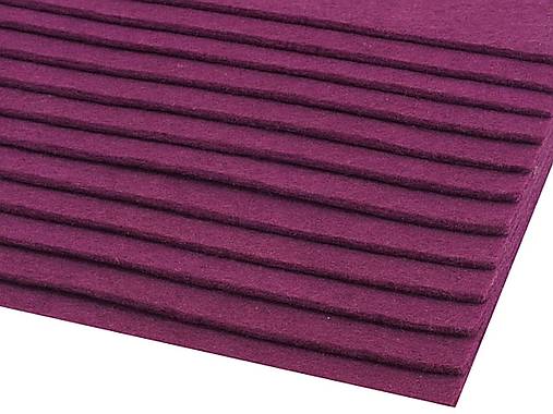 Textil - Látková dekoratívna plsť - hr. 2 - 3 mm - 20x30 cm - fialová (Plsť-2,0-008) - 17440487_