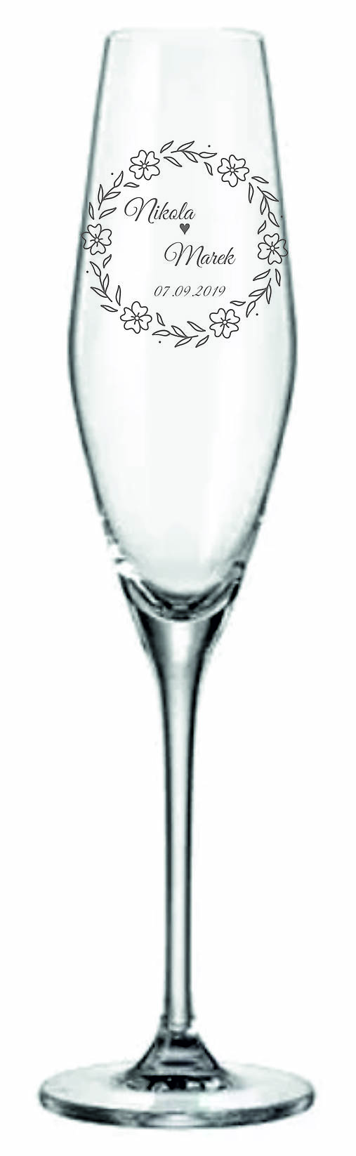 Nádoby - Gravírovane poháre vzor 20 cena za pár  - 17439009_