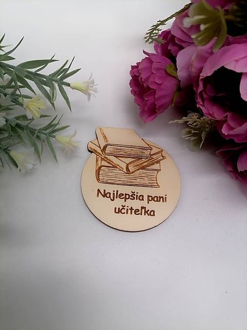 Magnetky - Magnetka pre pani učiteľku - učiteľa - 17439145_