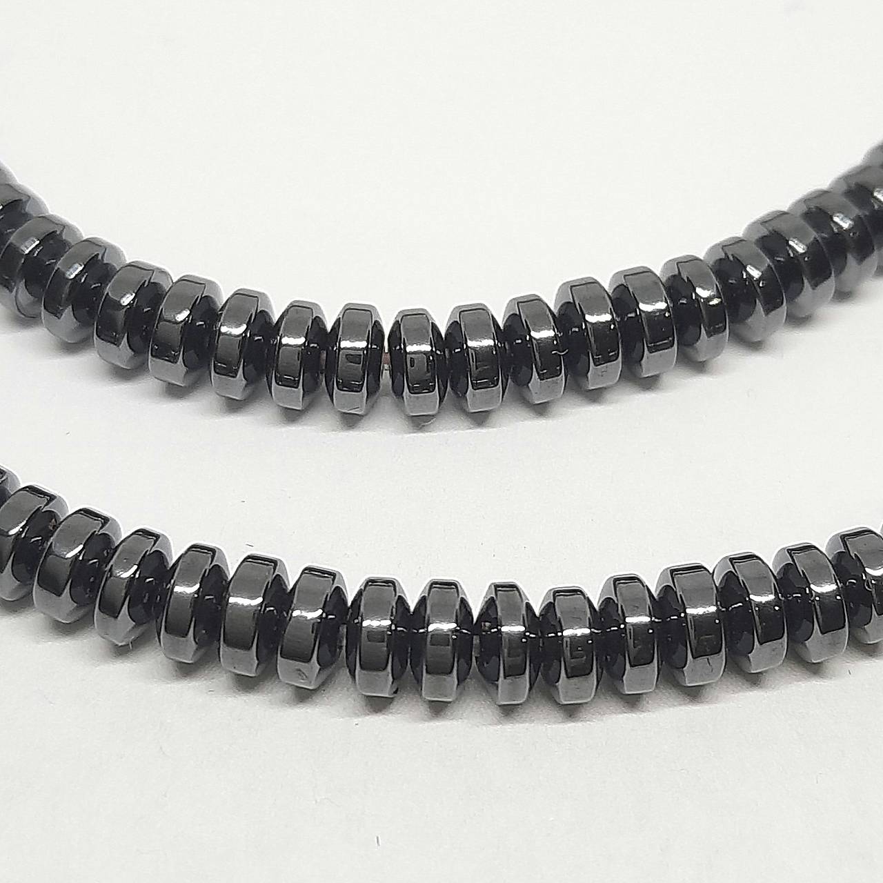 Hematit medzikus -1ks (4x2mm-čierna)