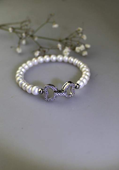 Náramky - luxusný náramok perly (pravá prírodná perla vysokej kvality) - 17443403_