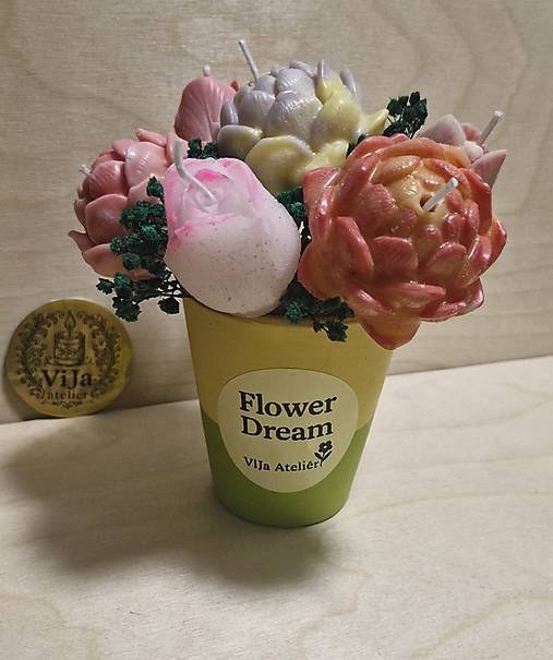 Sviečky - Sviečka Flower Dream - 17444470_
