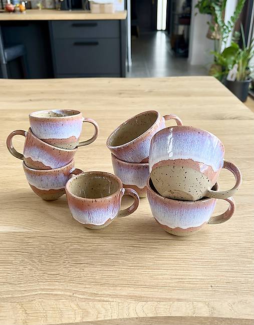 Espresso šálka (pink&blue)