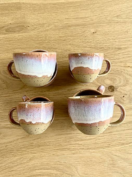 Espresso šálka (pink&blue)