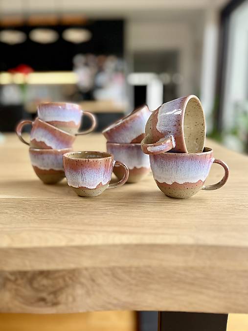 Espresso šálka (pink&blue)