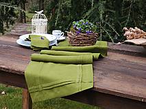 Úžitkový textil - Ľanová štóla Colors of Joy Green - 17442692_
