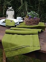 Úžitkový textil - Ľanová štóla Colors of Joy Green - 17442693_