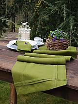Úžitkový textil - Ľanová štóla Colors of Joy Green - 17442694_