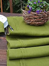 Úžitkový textil - Ľanová štóla Colors of Joy Green - 17442697_