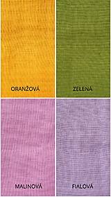 Úžitkový textil - Ľanová štóla Colors of Joy Green - 17442729_