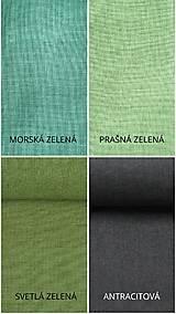 Úžitkový textil - Ľanová štóla Colors of Joy Green - 17442733_