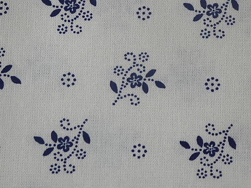 Textil - Modrá kytička - 17446064_
