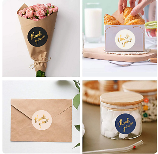 Papier - Samolepiace nálepky 1 „Thank You“ ❤ ĎAKUJEM ❤ - 17446167_