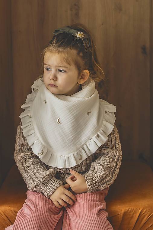 Detský textil - Šatka s volánikom detská - 17445944_