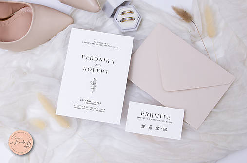 Svadobné oznámenie D#28