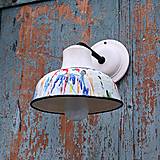 Svietidlá - Keramická nástěnná lampa malíře Bedřicha - 17447298_