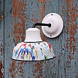 Svietidlá - Keramická nástěnná lampa malíře Bedřicha - 17447299_