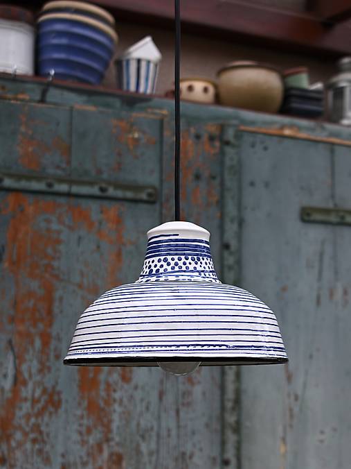 Svietidlá - Keramický lustr Bořivoj v pyžamu - 17447254_