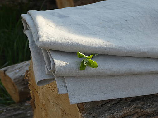 Úžitkový textil - Ľanová plachta do postieľky 100x160 - 17450230_