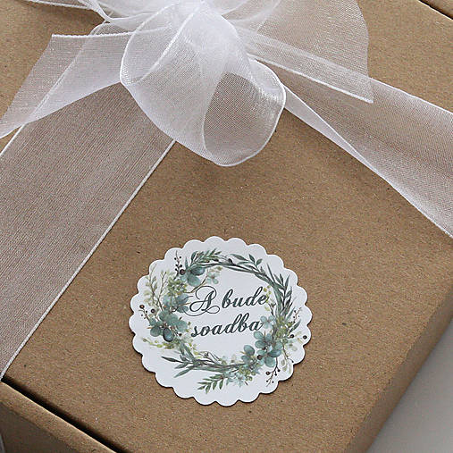 Papierová etiketa oliva