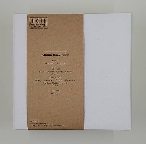 Iný materiál - Album BAZYliszek biely - 17452689_