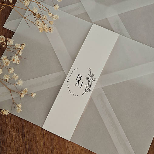 Papiernictvo - Pásik na obálku - Iniciálky - Typ 7 - 17452003_