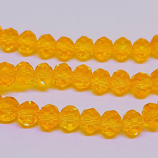 Sklenená rondelka 6x4mm-1ks