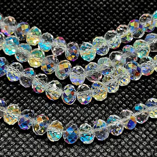 Sklenená rondelka 4x3mm-1ks