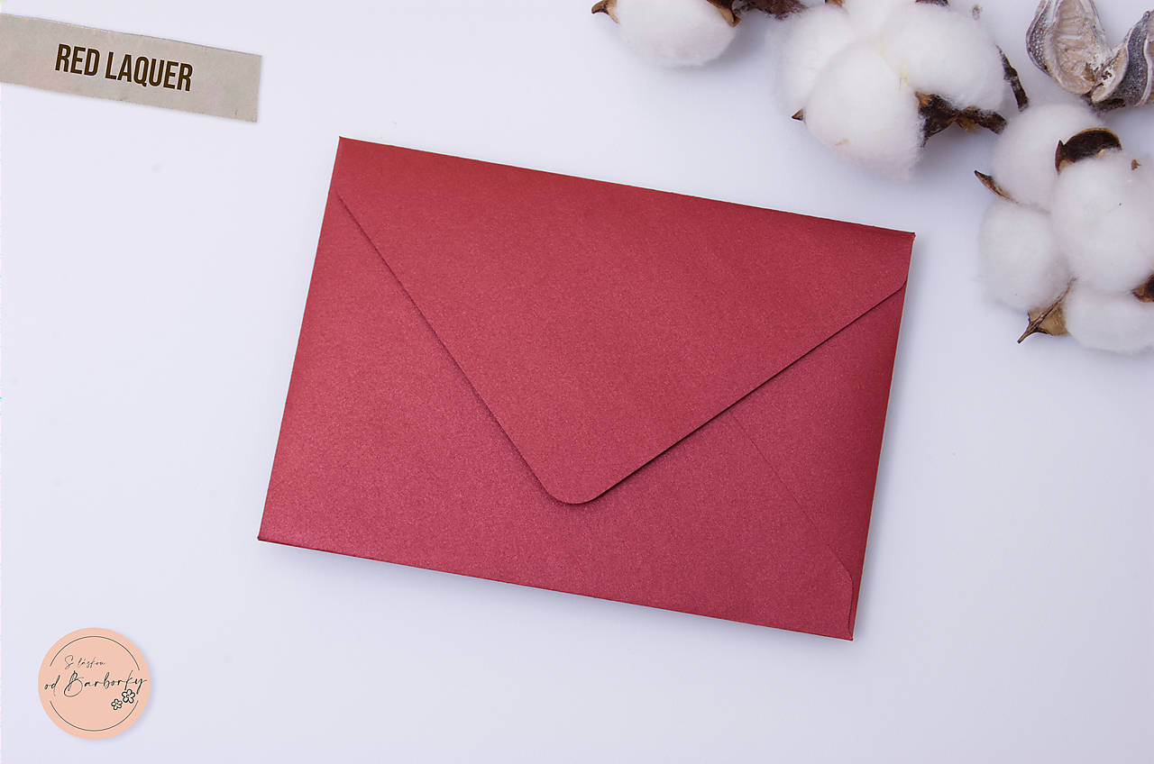 Metalická obálka Red Laquer