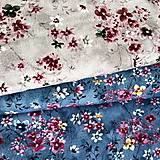 Textil - japonské kvety, 100 % predzrážaná bavlna EÚ, šírka 140 cm - 17454638_